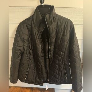 Ladies Free Country Black Jacket. Faux fur lined  including down the sleeves.